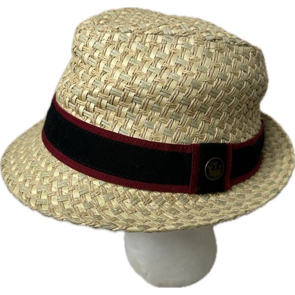 Goorin Bros Straw Fedora Hat Men’s M - Picture 1 of 8